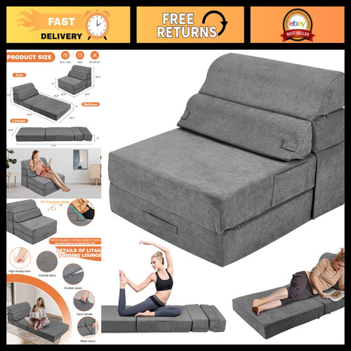 Foldable sofa bed - 3-in-1,