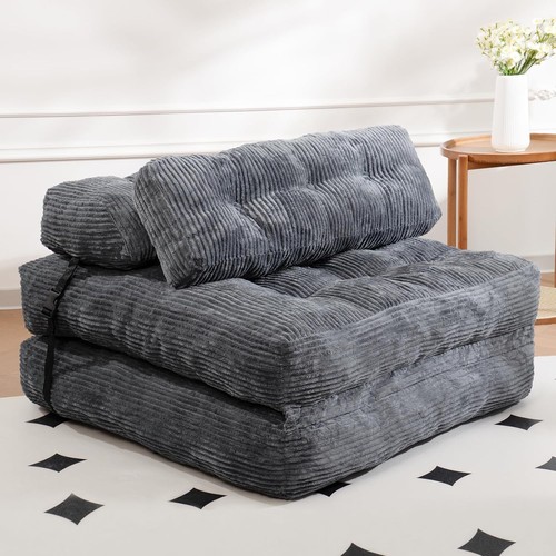 Corduroy folding sofa - folding,