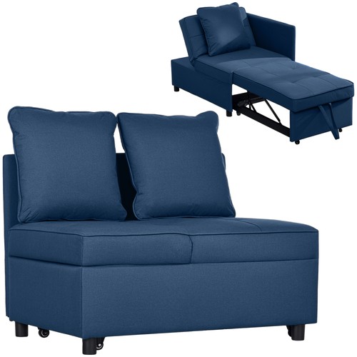 Homcom folding sleeper sofa - sleeper,