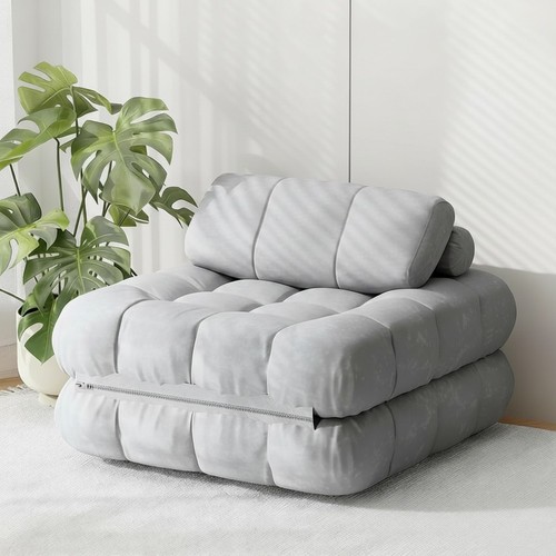 Folding sofa bed grey - sofa,