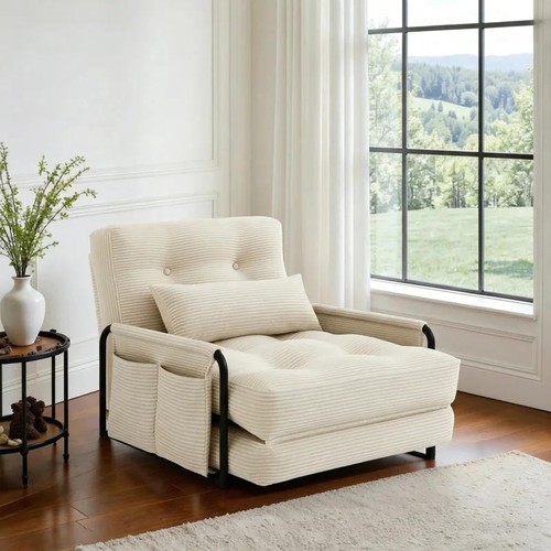 Convertible corduroy sofa bed - convertible,