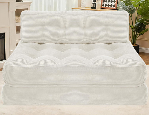 Beige folding sofa - folding, with