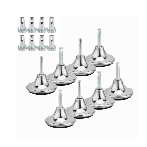 Chrome feet bed legs - bed,
