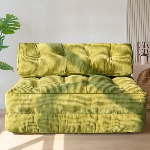 Folding sofa bed green double - sofa,